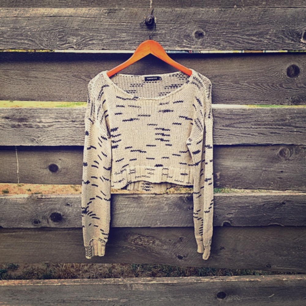 ✨HP🍓 Trouve chunky space dye taupe sweater size M